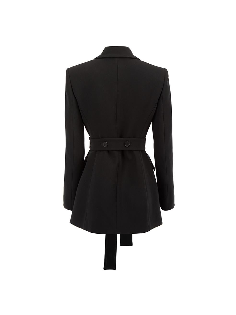 Altuzarra Women's Black Double Breasted Belted Blazer In Good Condition In London, GB