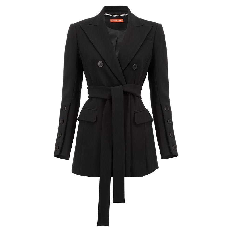 Altuzarra Women's Black Double Breasted Belted Blazer