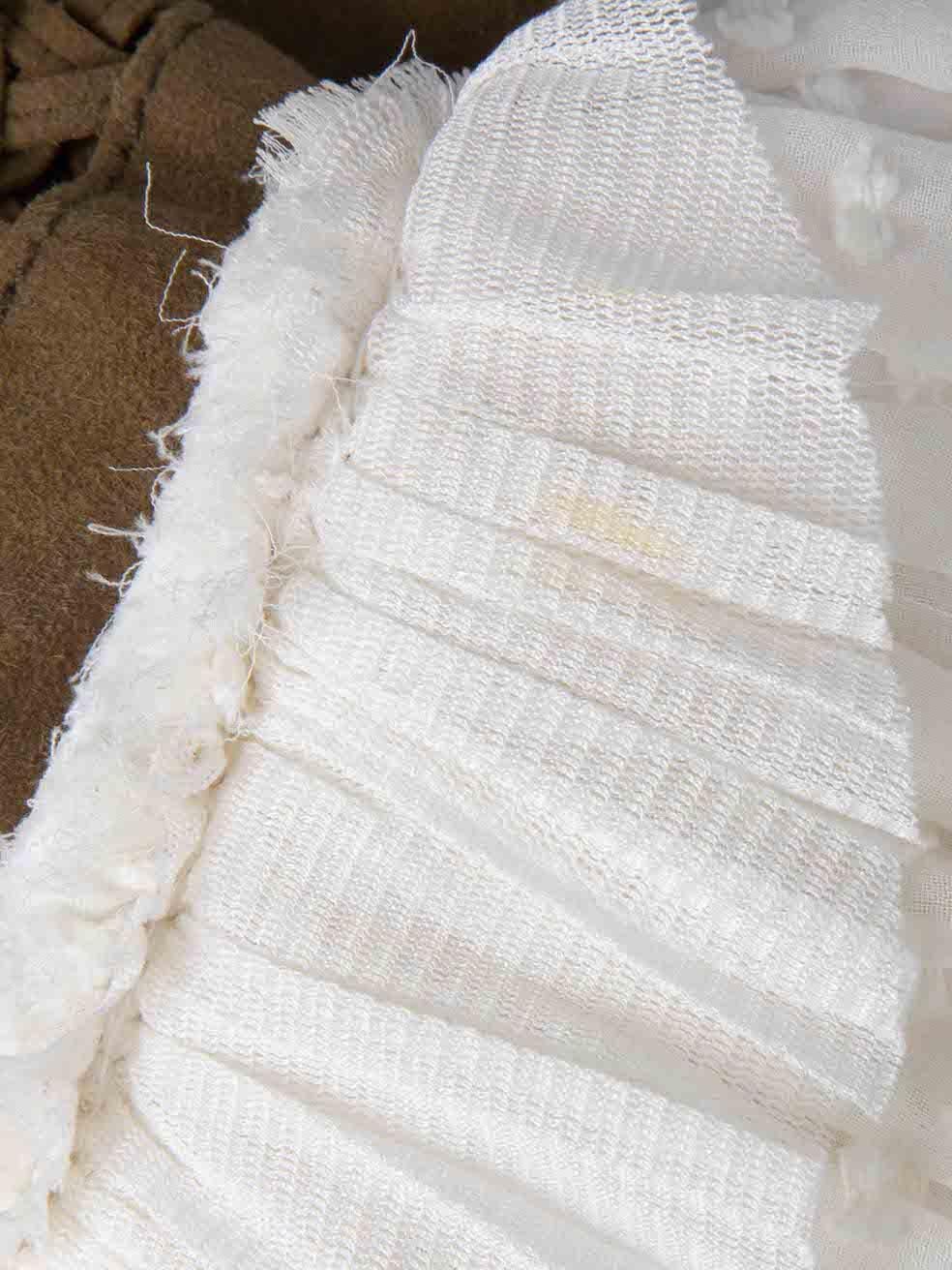 Altuzarra Women's Khaki Suede Ruffles Trim Weave Panel Jacket 3