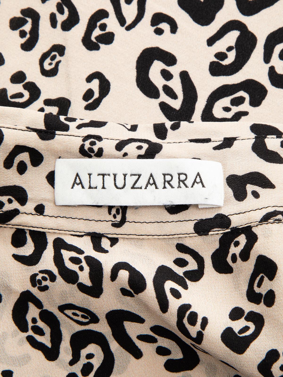 Altuzarra Women's Long Sleeve Leopard Print Blouse 2
