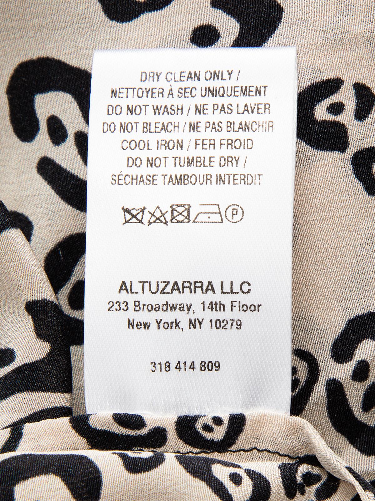 Altuzarra Women's Long Sleeve Leopard Print Blouse 4