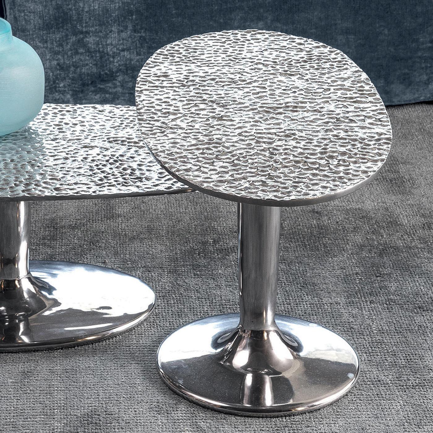 Contemporary Alu Drops Side Table For Sale