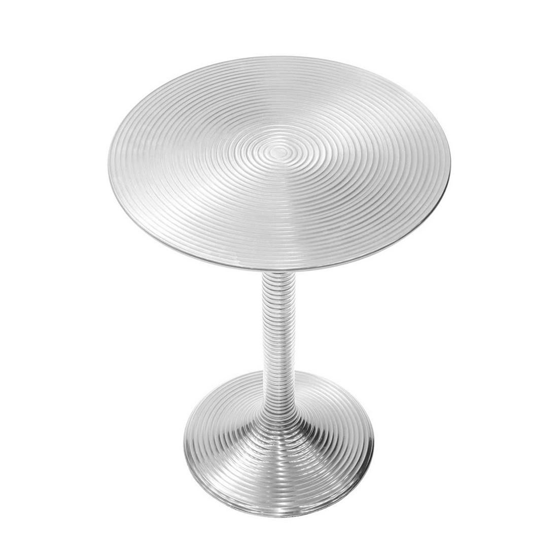 Alu Nickel Side Table In New Condition For Sale In Paris, FR