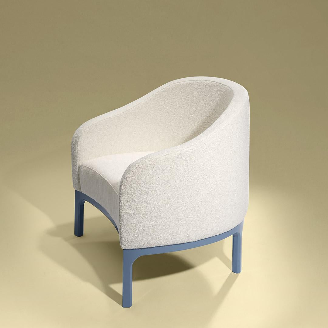 Fabric Alua Contemporary and Customizable Armchair by Luísa Peixoto For Sale