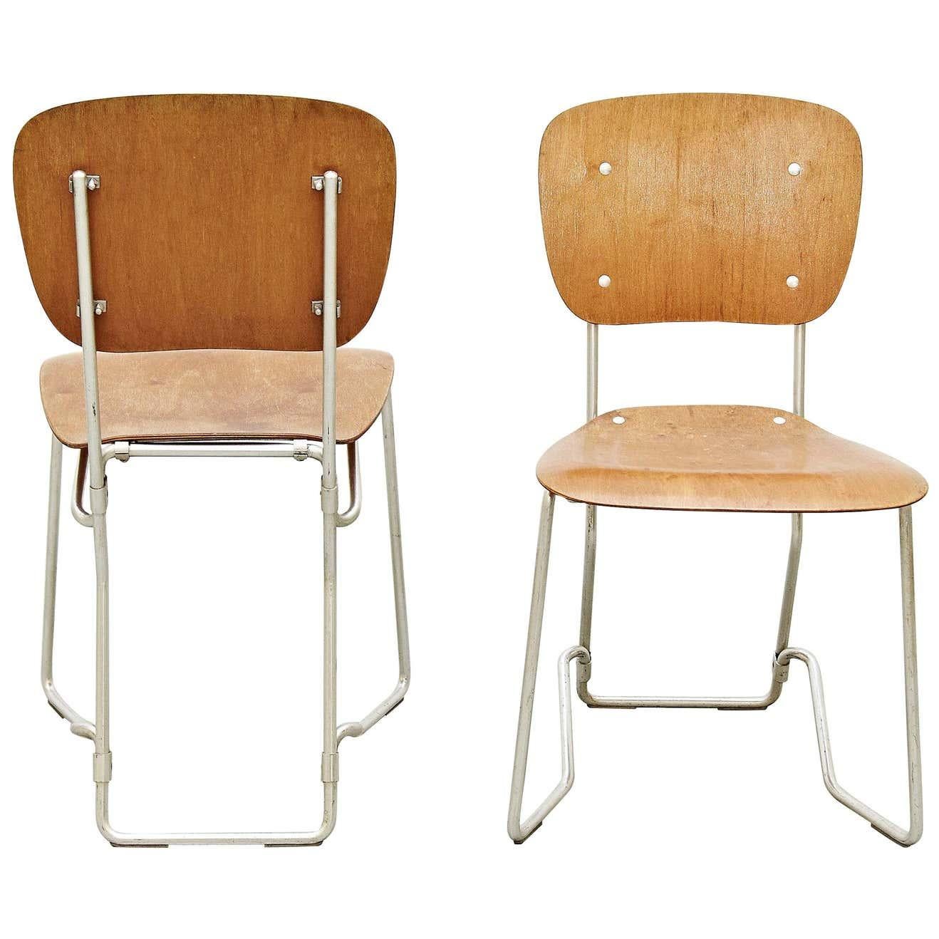 Aluflex First Edition Pair of Chairs by Armin Wirth 3