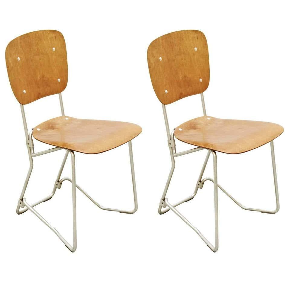 Aluflex First Edition Pair of Chairs by Armin Wirth For Sale 4