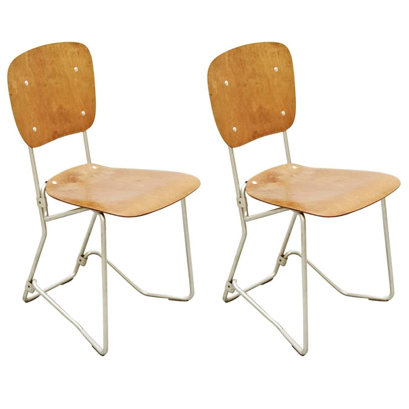 Aluflex First Edition Pair of Chairs by Armin Wirth 4