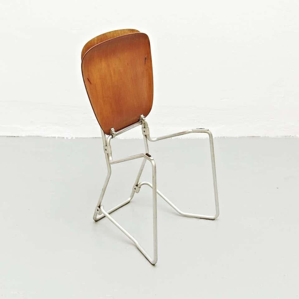 Swiss Aluflex First Edition Pair of Chairs by Armin Wirth For Sale