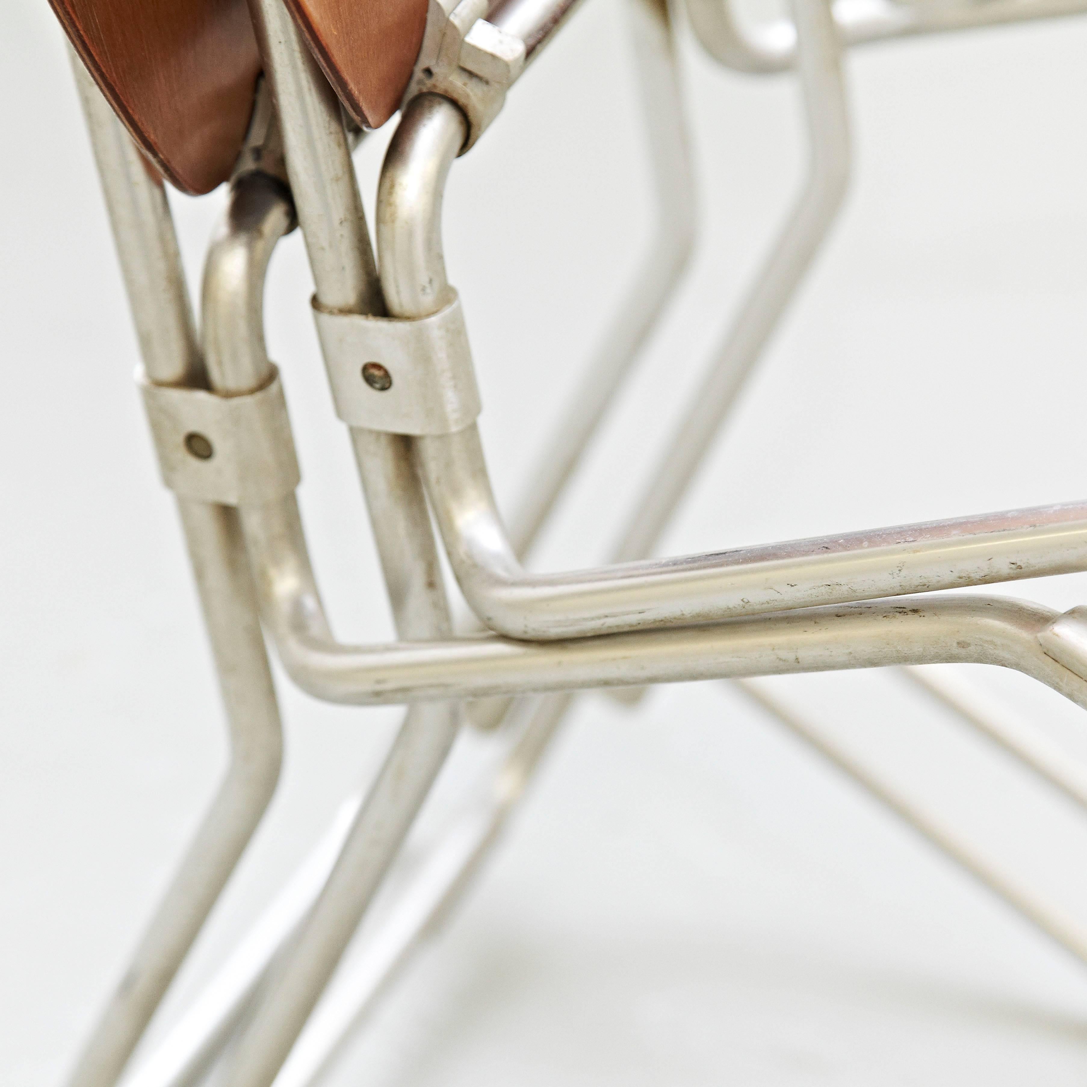 Aluminum Aluflex First Edition Pair of Chairs by Armin Wirth