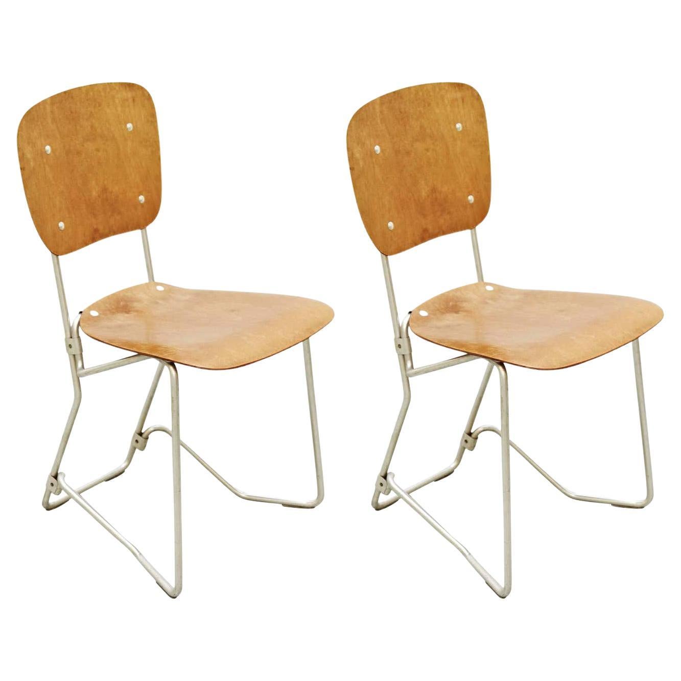 Aluflex First Edition Pair of Chairs by Armin Wirth