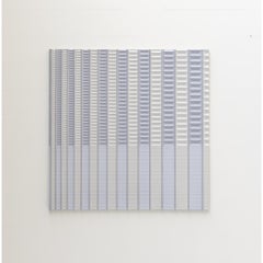 Panneau mural Alugrid Nr. 01 en Wood Wood pressé floqué bleu Marin par Arno Hoogland