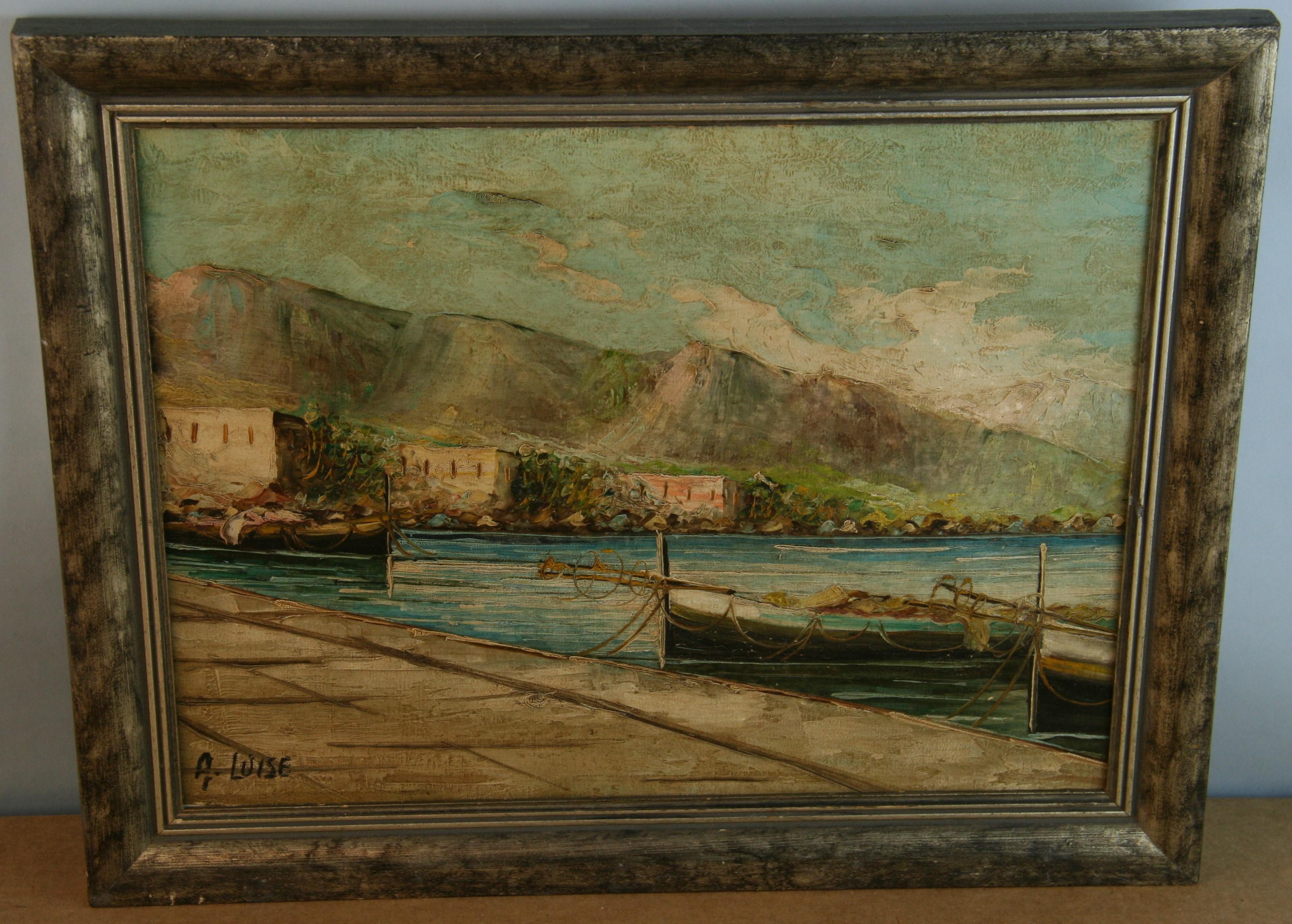 Amalfi Coastal Landscape  Painting 1