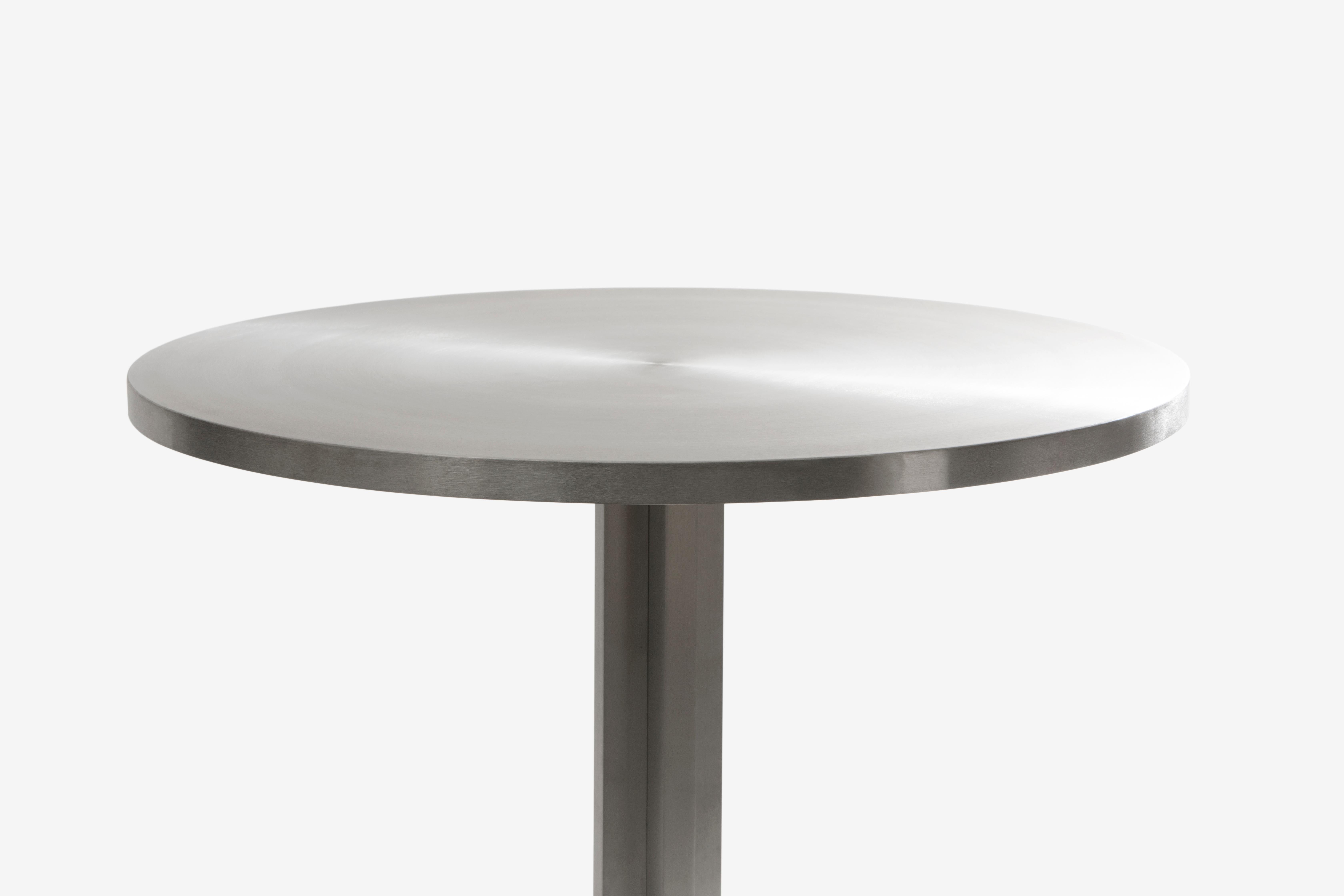 Alumina Round Table by Studio Gameiro
Round and round it goes. 
So goes the saying, and so did the drawing (and production go). 
By keeping it linear and geometric to the point, Studio Gameiro’s aluminium table has an improbable dialogue, at odds