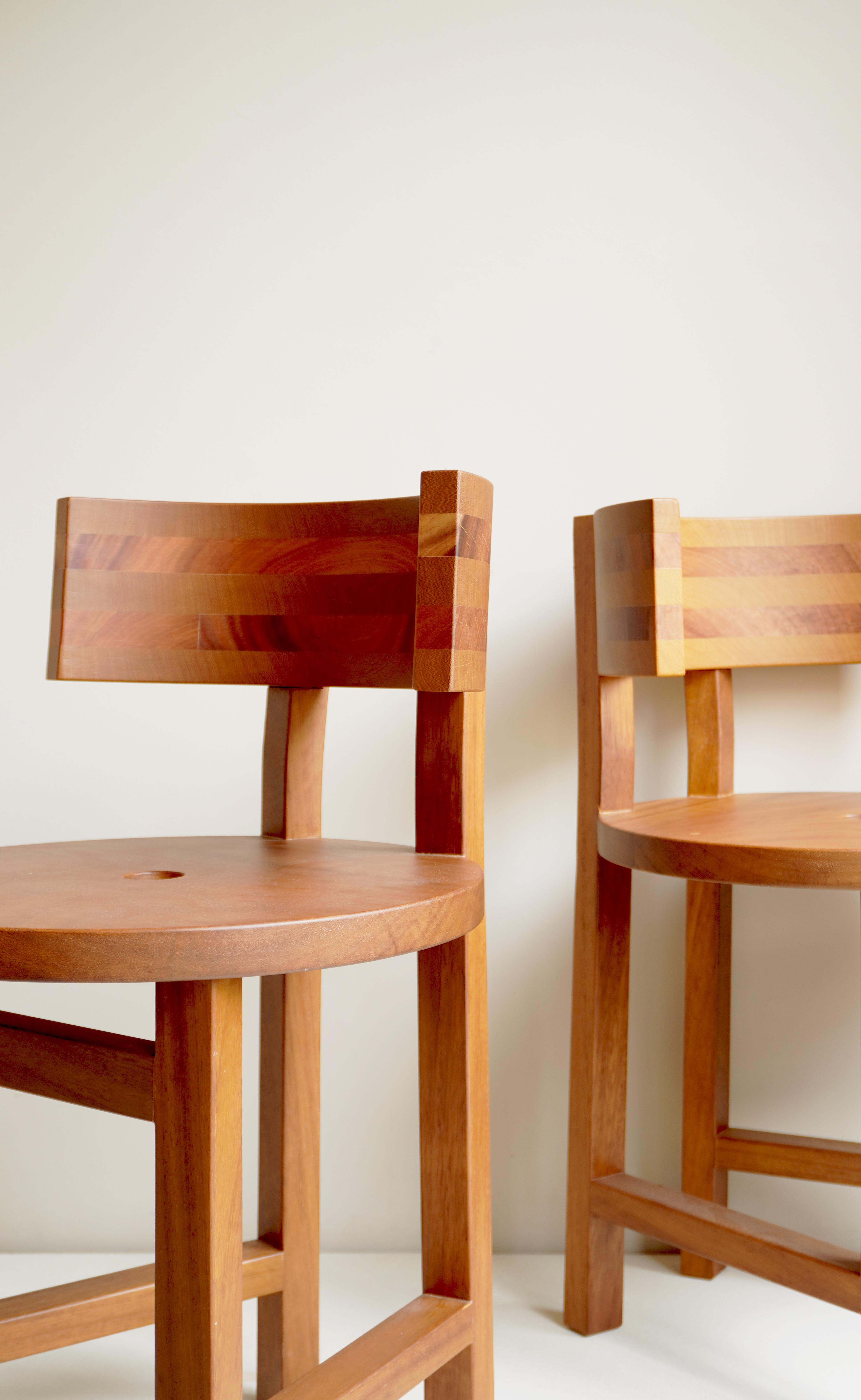 Portuguese Alumina Wooden Chair by Studio Gameiro For Sale
