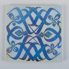 Aluminia and Royal Copenhagen, Tenera Faience, Eight Tiles, Approx 1960s/70s