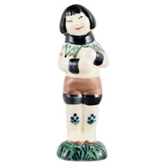 Aluminia Children's Aid Day figurine of a Greenlandic girl. Dated 1959.