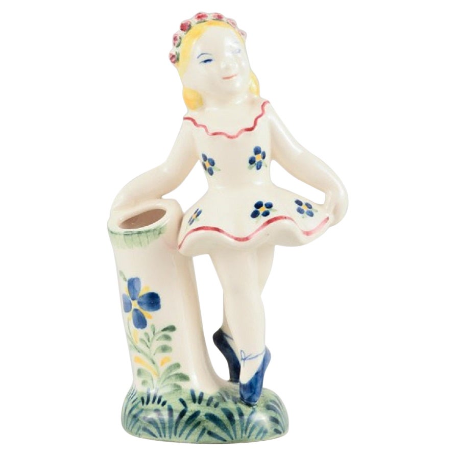 Statuetta di Ballerina per la Giornata dell'Aiuto ai Bambini di Aluminia, datata 1952
