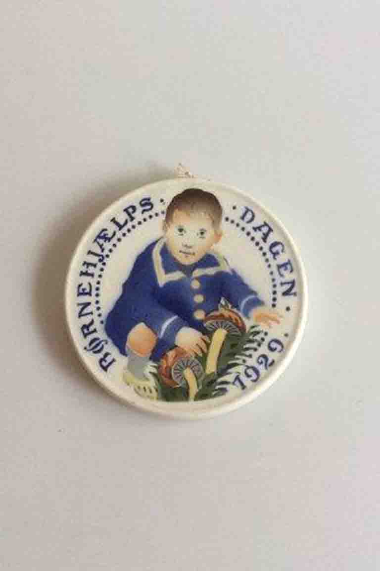 Aluminia Children's Help Day Plate 1929 For Sale