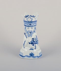 Aluminia, Denmark. "Three Wise Men" faience candlestick