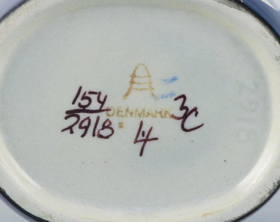Mid-20th Century Aluminia, Tenera flacon in earthenware. Model 2918. Approx. 1960. For Sale