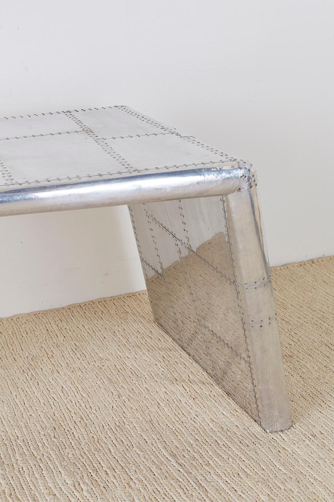 Aluminum Aircraft Aviation Jet Wing Writing Table Desk 6