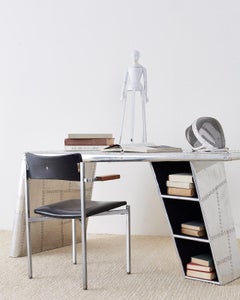 Aluminum Aircraft Aviation Jet Wing Writing Table Desk