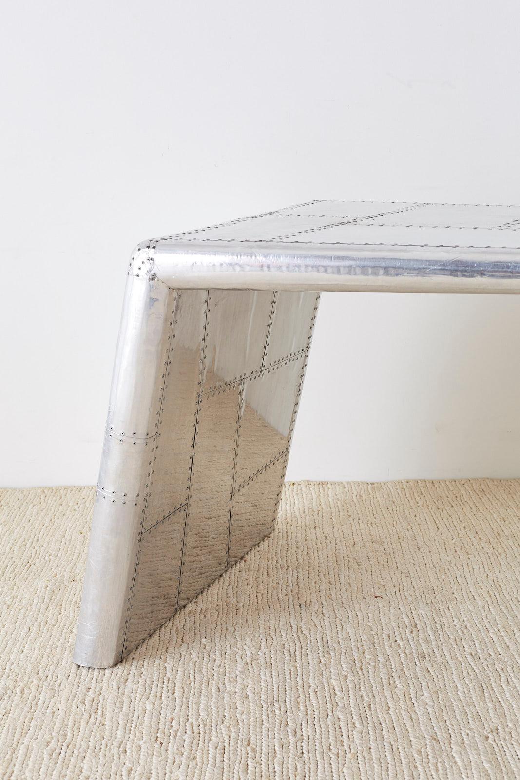 Industrial Aluminum Aircraft Aviation Jet Wing Writing Table Desk