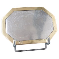 Aluminium and Brass Octagonal Tray by David Marshall (circa 1980s) - Small