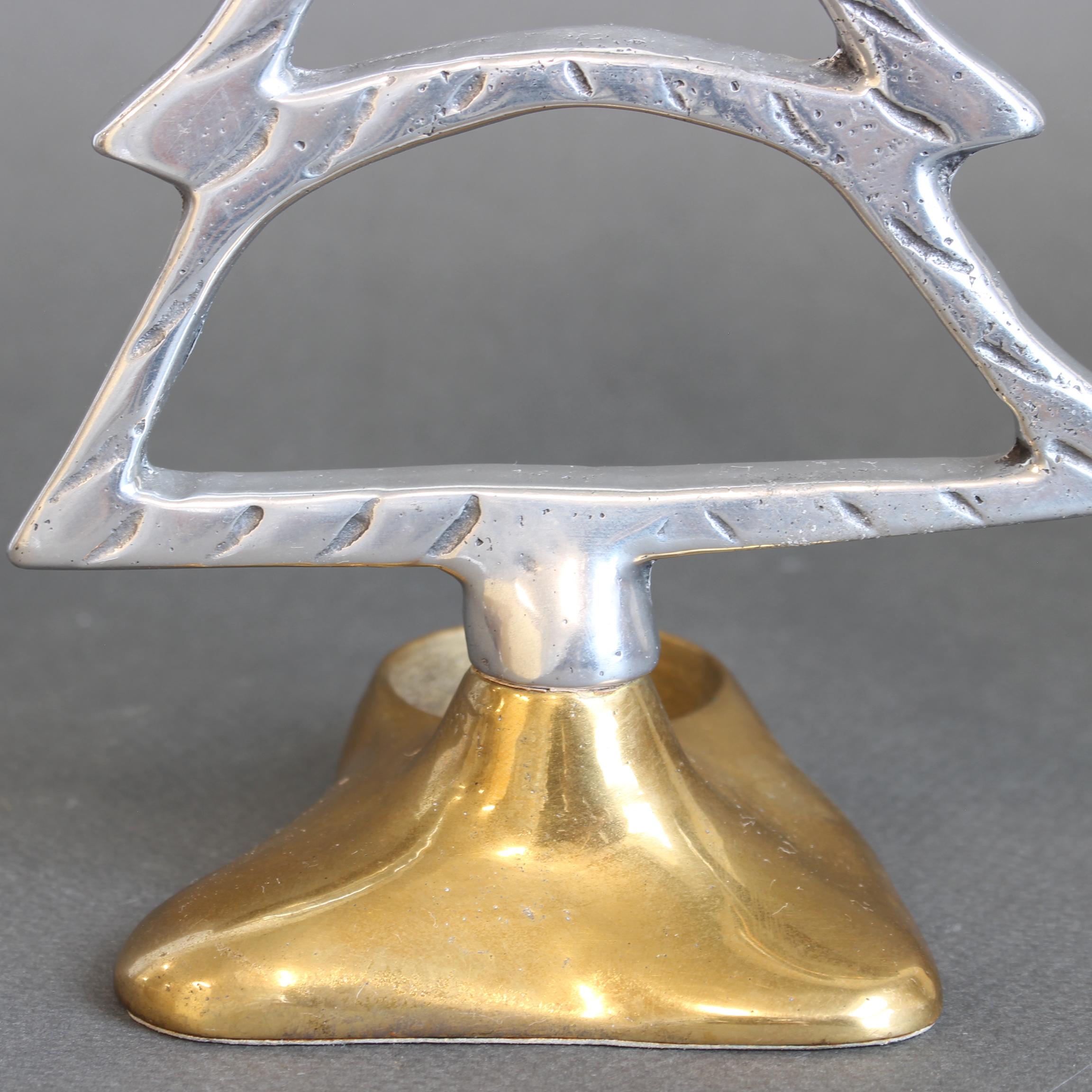 Aluminium and Brass Table Top Christmas Decoration by David Marshall For Sale 5