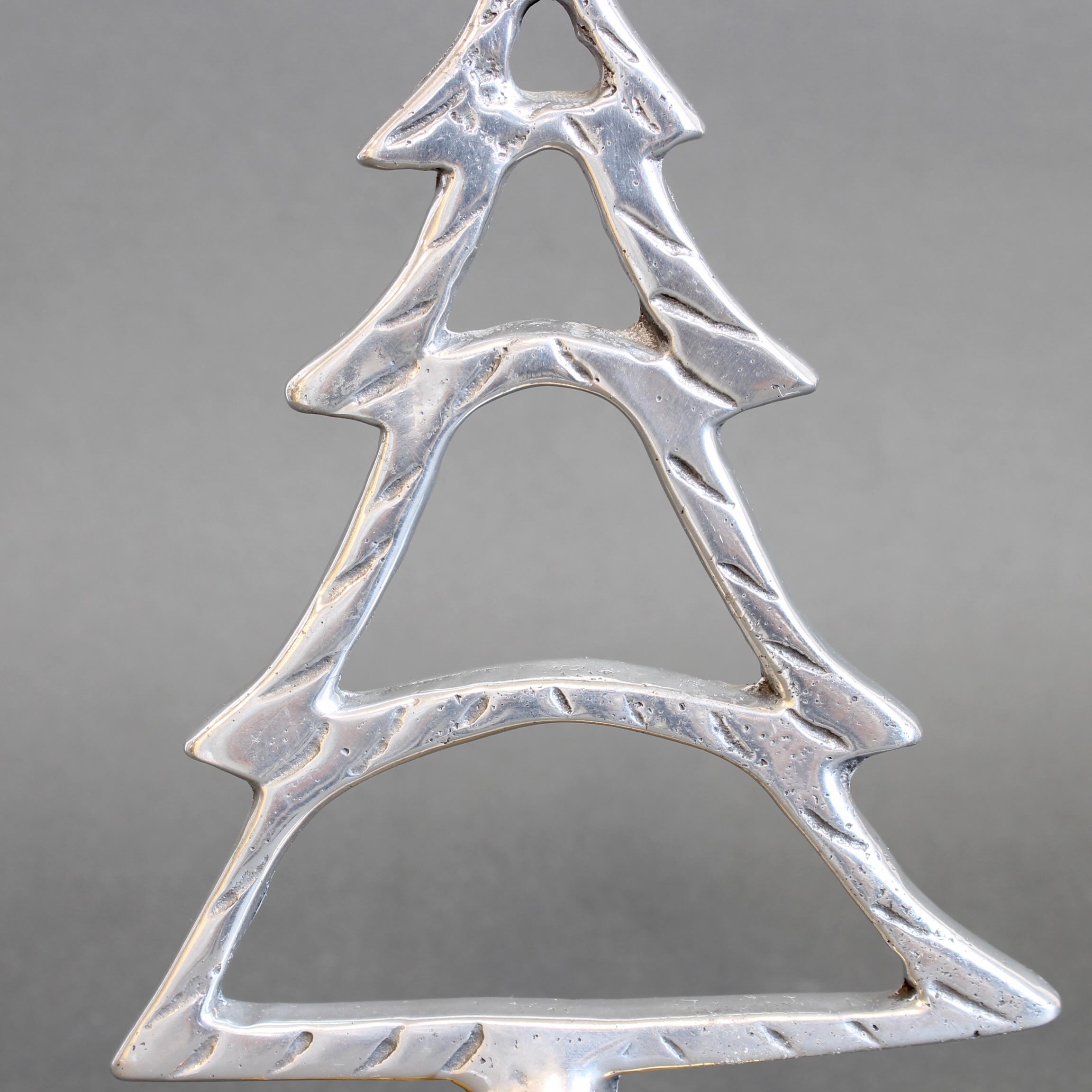 Aluminium and Brass Table Top Christmas Decoration by David Marshall For Sale 6