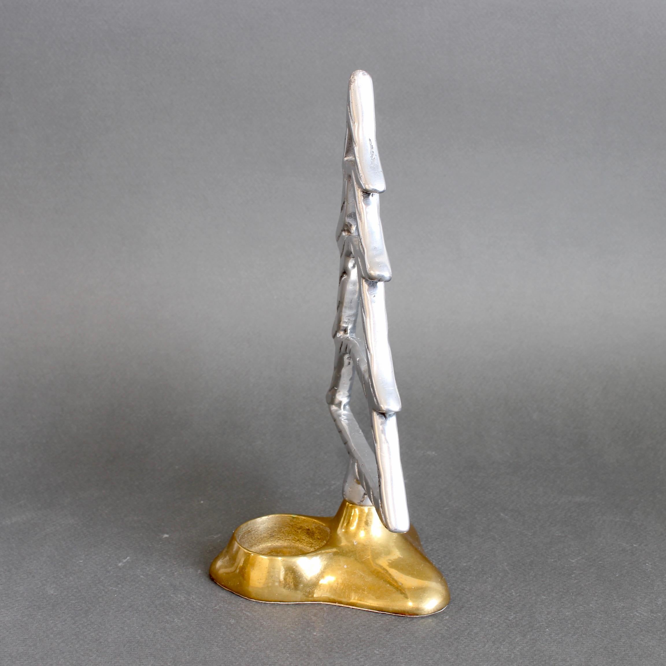 Spanish Aluminium and Brass Table Top Christmas Decoration by David Marshall For Sale