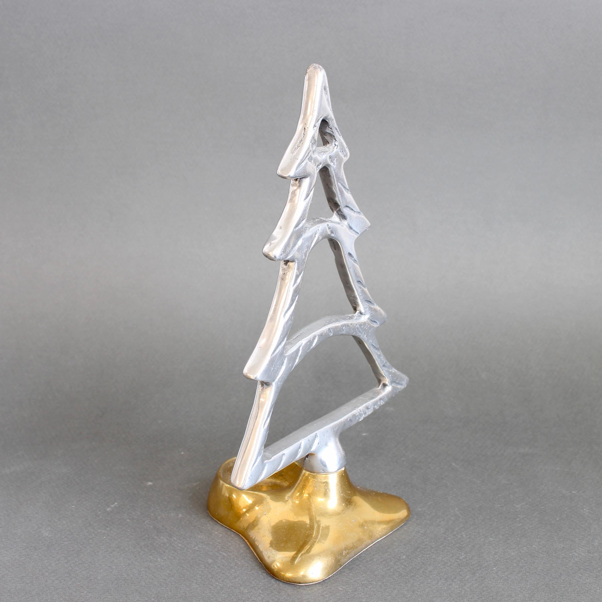 Aluminium and Brass Table Top Christmas Decoration by David Marshall In Good Condition For Sale In London, GB