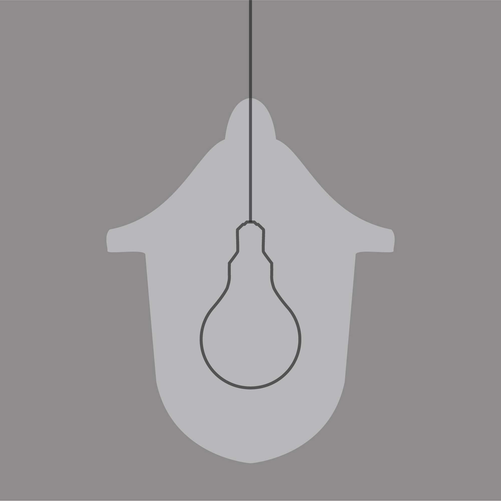 Lampada a sospensione industriale in alluminio e vetro prismatico di Polam in vendita 1