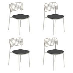 Aluminium and Stainless Steel EMU Lyze Chair, Set of 4 Items