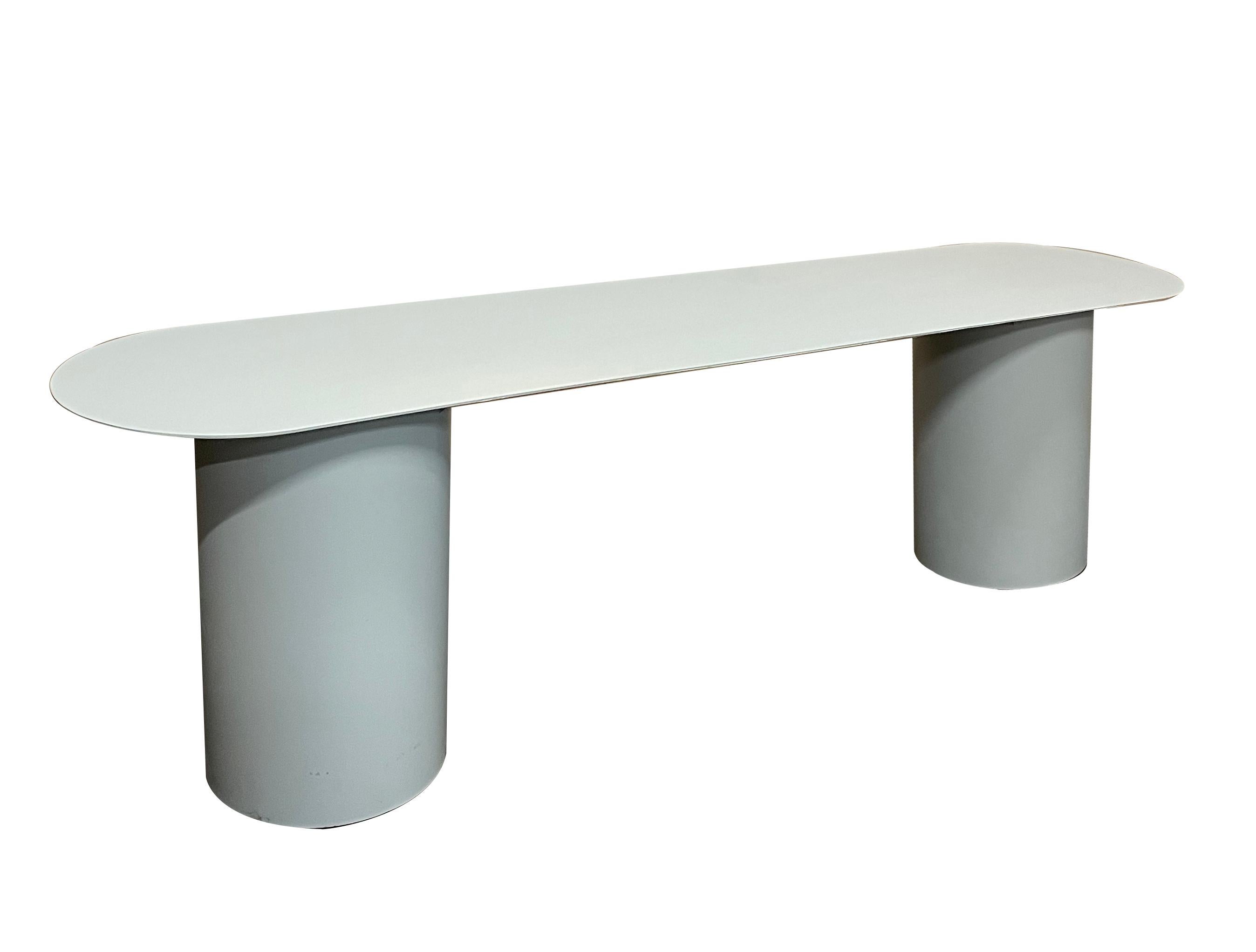 Belgian Aluminium Bench by Chanel Kapitanj For Sale