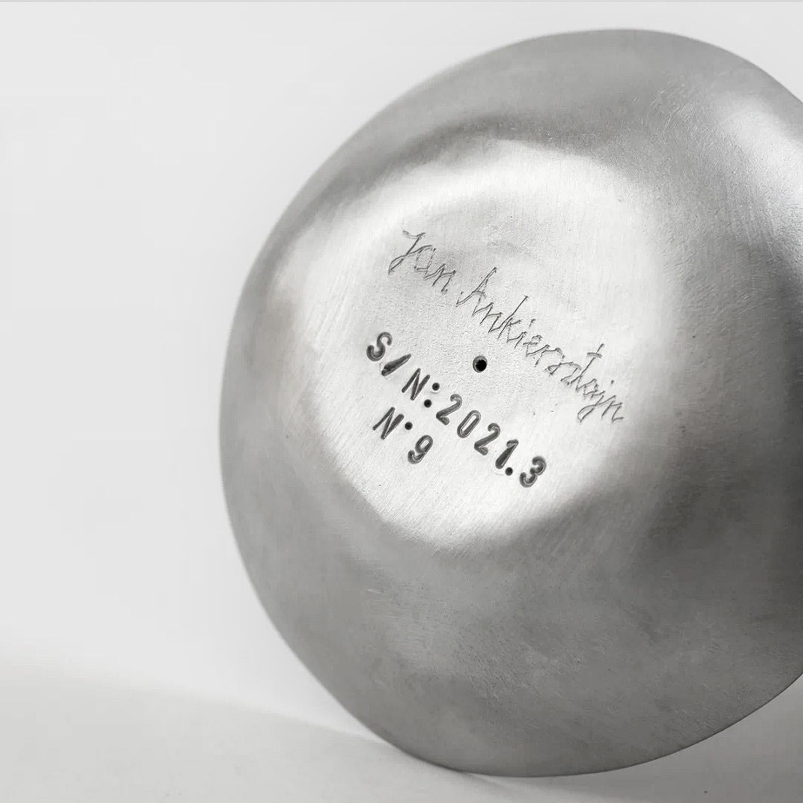 Polish Aluminium Bowl 12 by Jan Ankiersztajn  For Sale