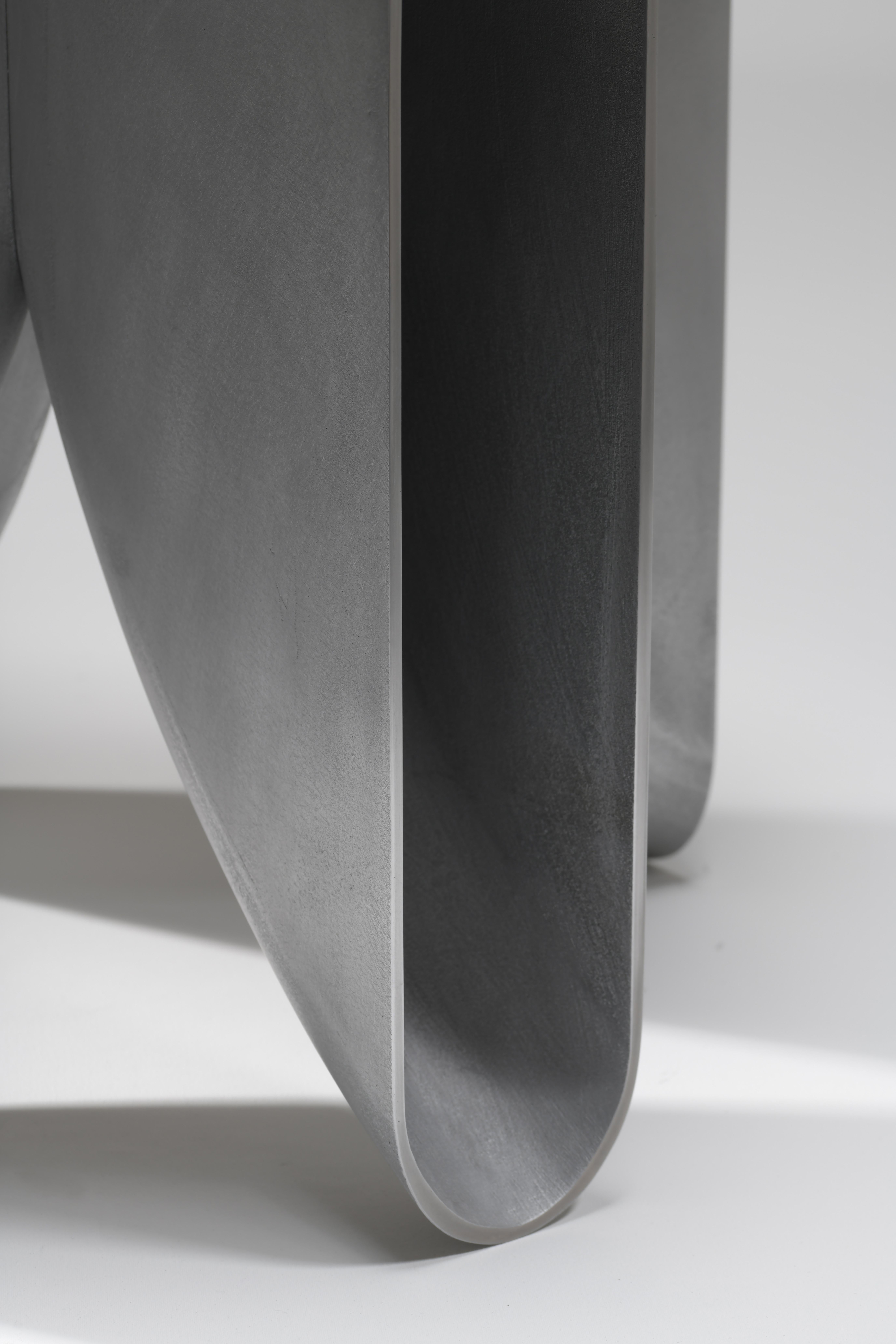 Aluminium cast grey architectural bb chair For Sale 2