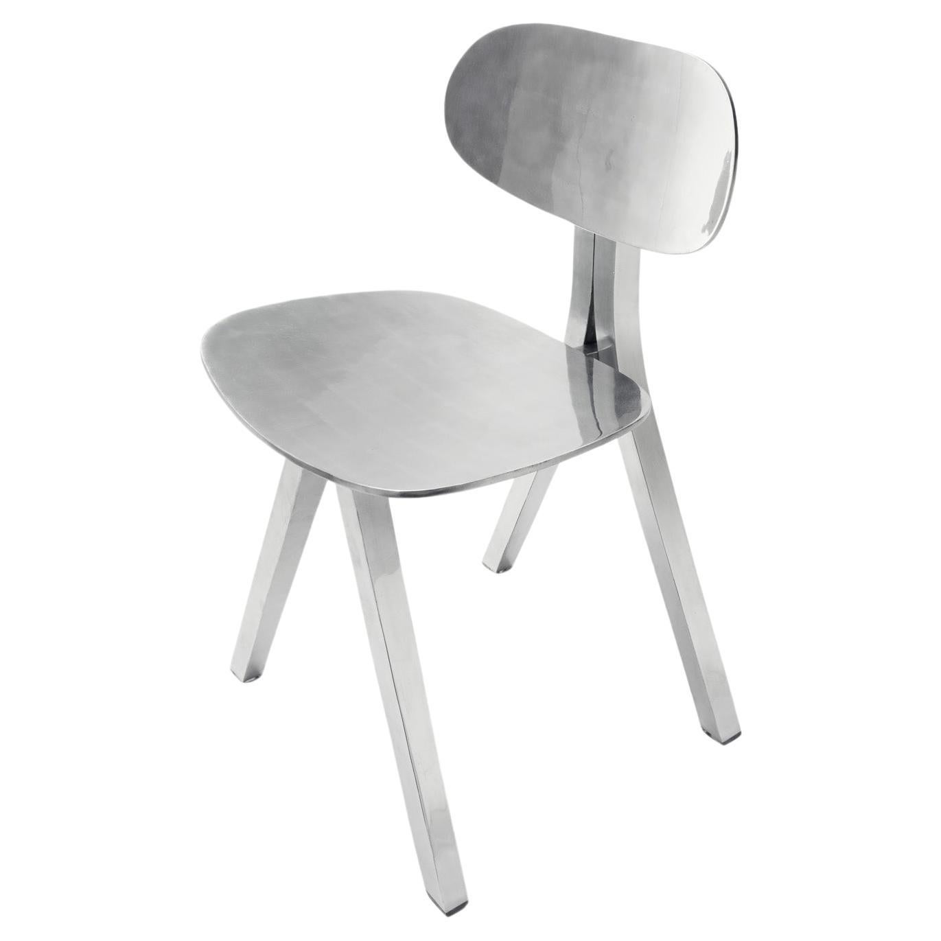 Chaise en aluminium de Jan Ankiersztajn  en vente