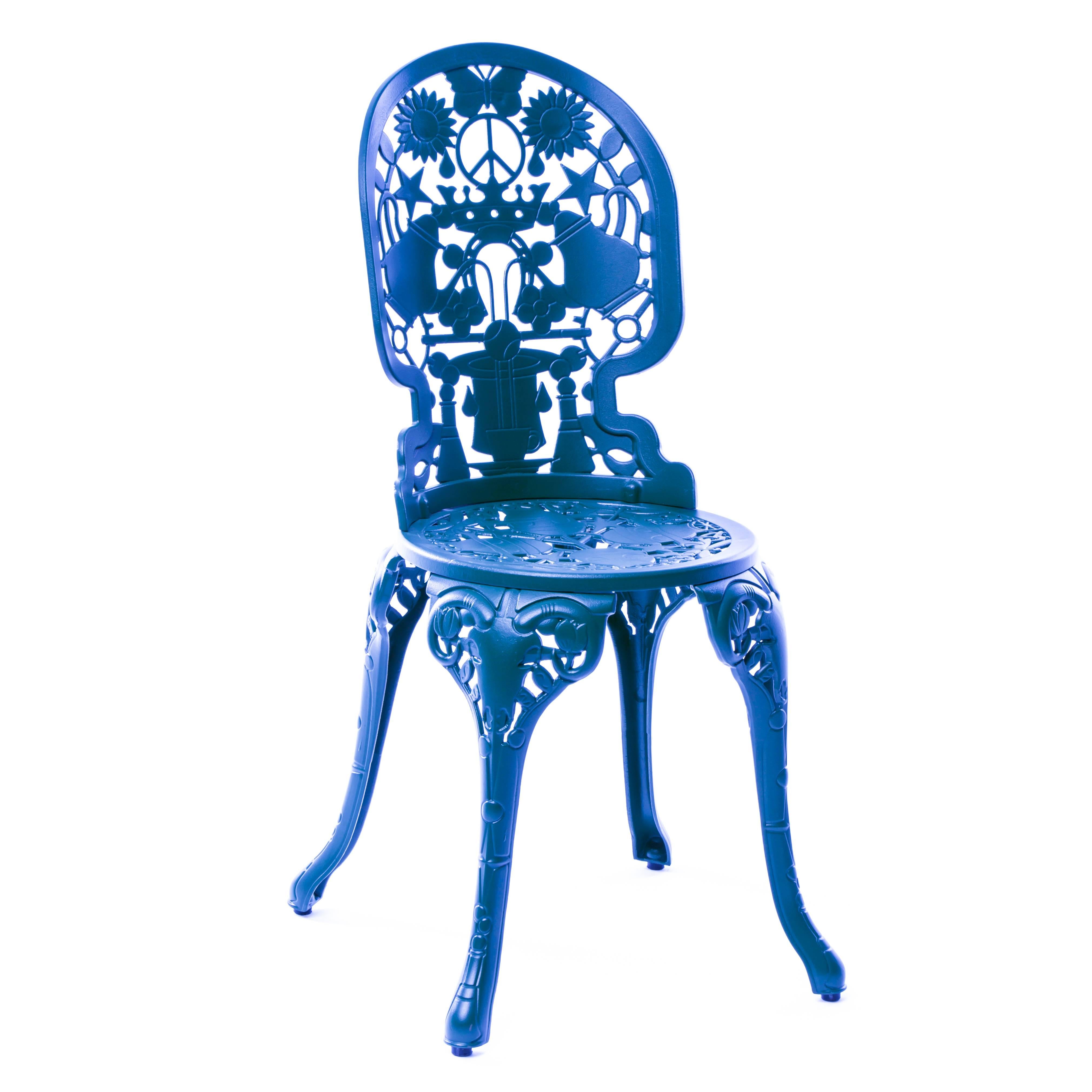Aluminum Chair 'Industry Collection, by Seletti, Sky Blue