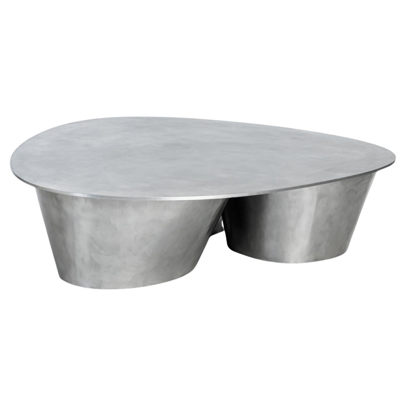 Polonais Table basse en aluminium de Jan Ankiersztajn  en vente