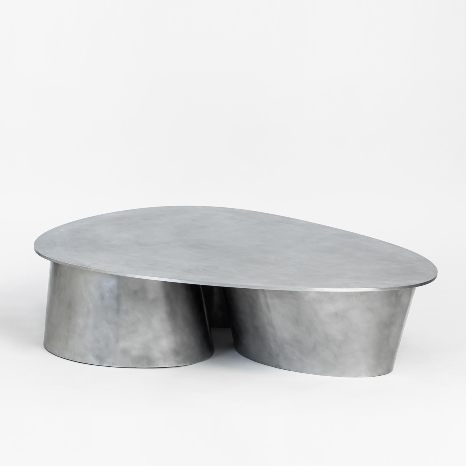 Polish Aluminium Coffee Table by Jan Ankiersztajn  For Sale