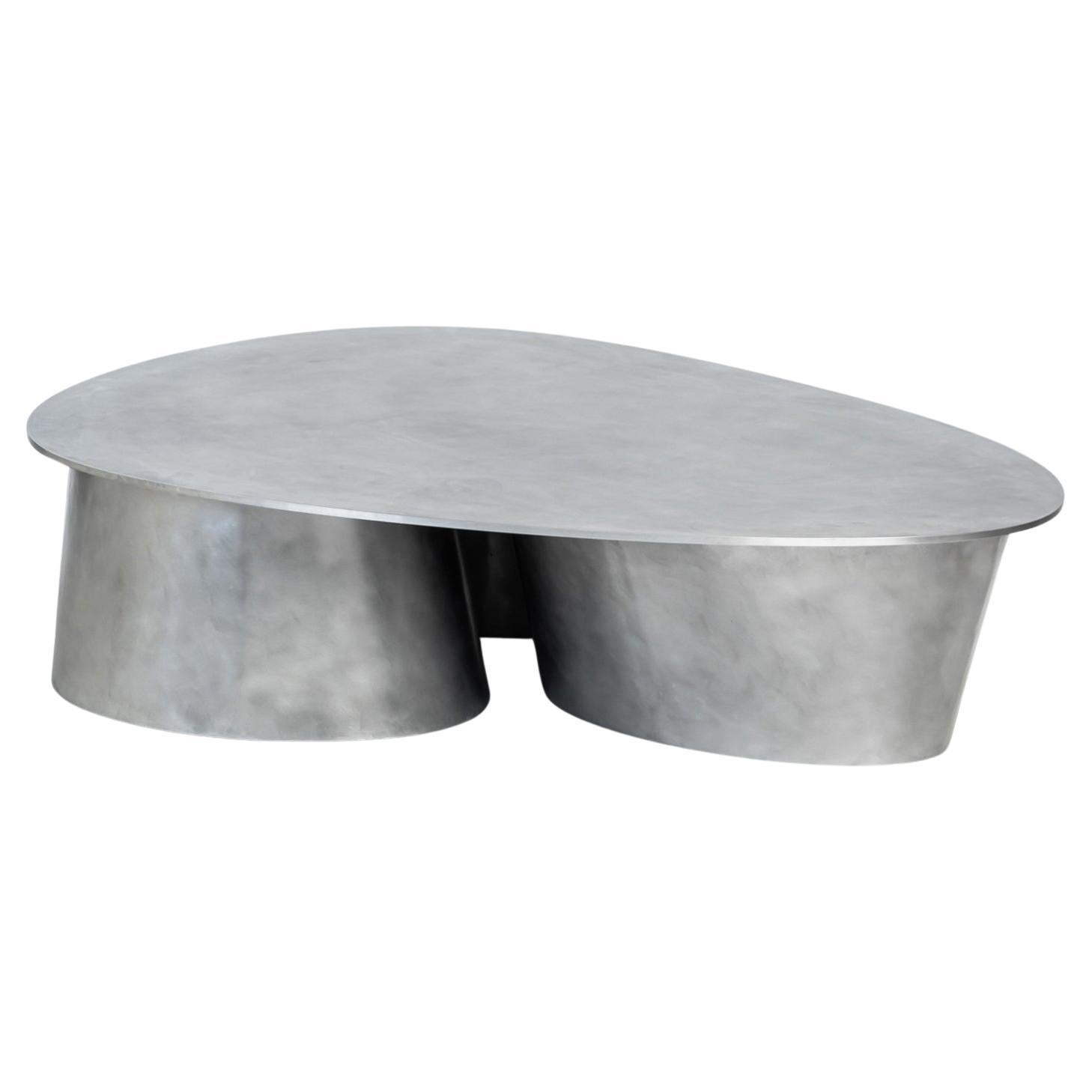 Couchtisch aus Aluminium von Jan Ankiersztajnajn im Angebot