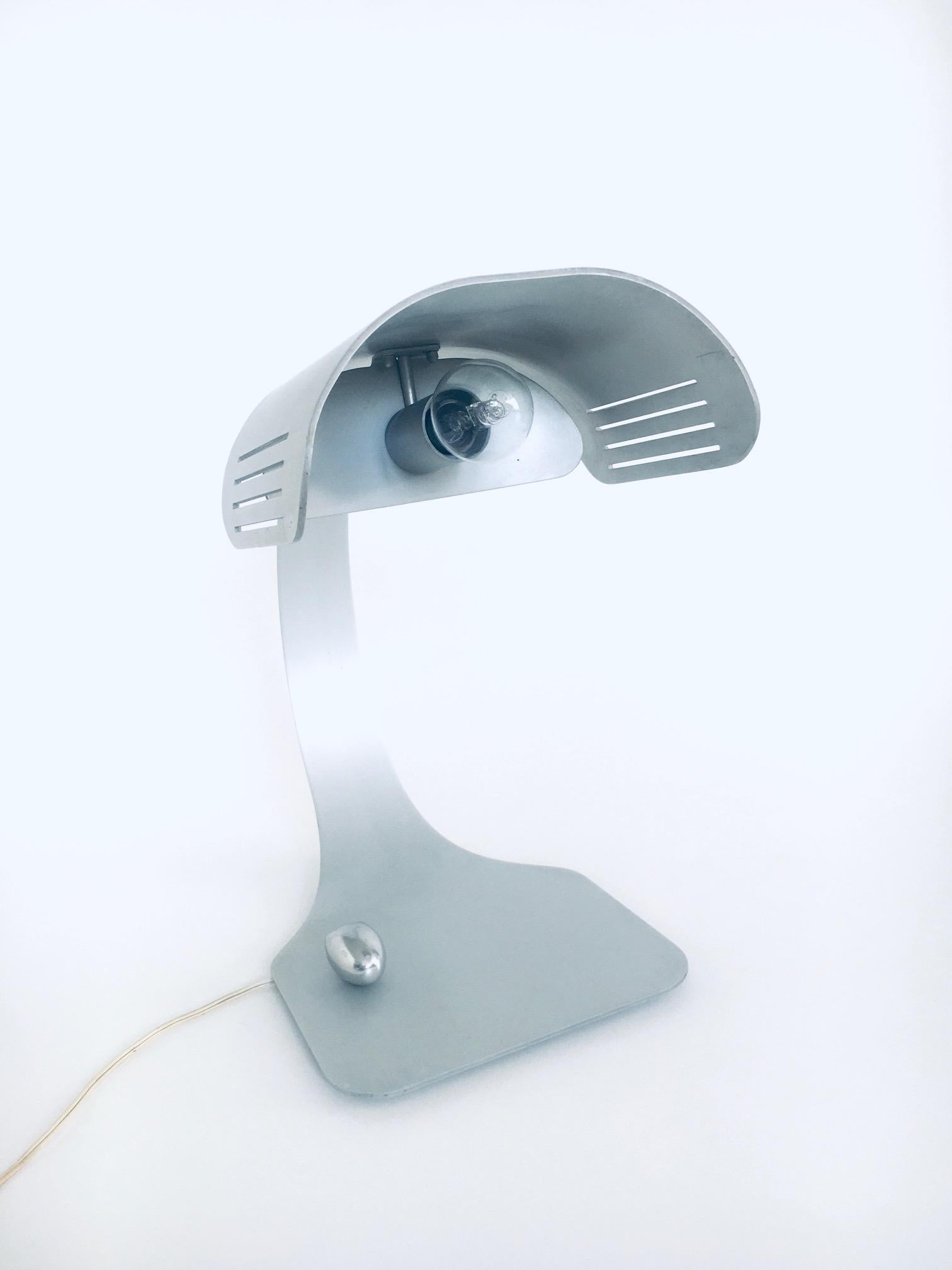 Aluminium 'COLOMBA' Desk Lamp by Walter & Moretti, France 1972 For Sale 1