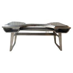 Aluminium Desk Designed by Fabrizio Rossini , Automotive Inspiration