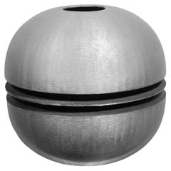 Aluminium Die Cast and Engraved Vase, 1970s