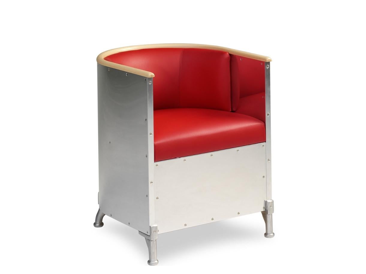 Scandinavian Aluminium Easy Chair For Sale