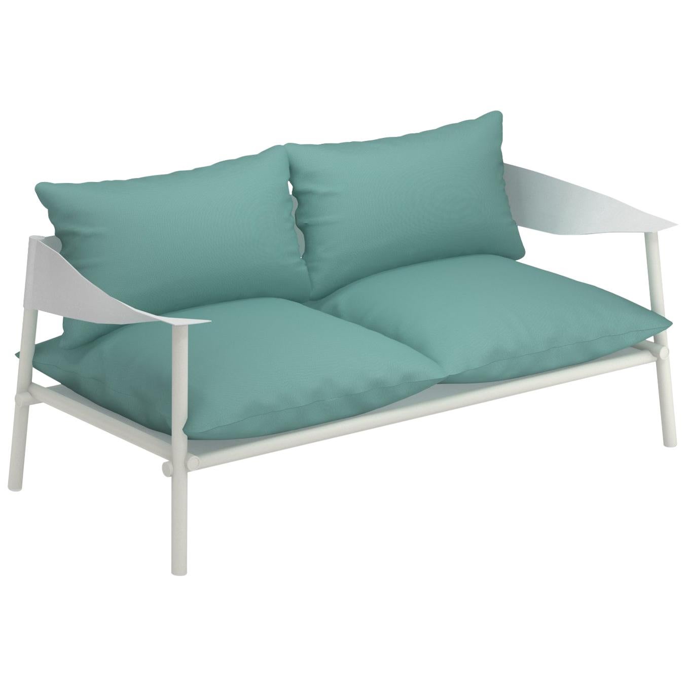 Aluminium and Eco-Leather EMU Terramare Two-Seat Sofa For Sale