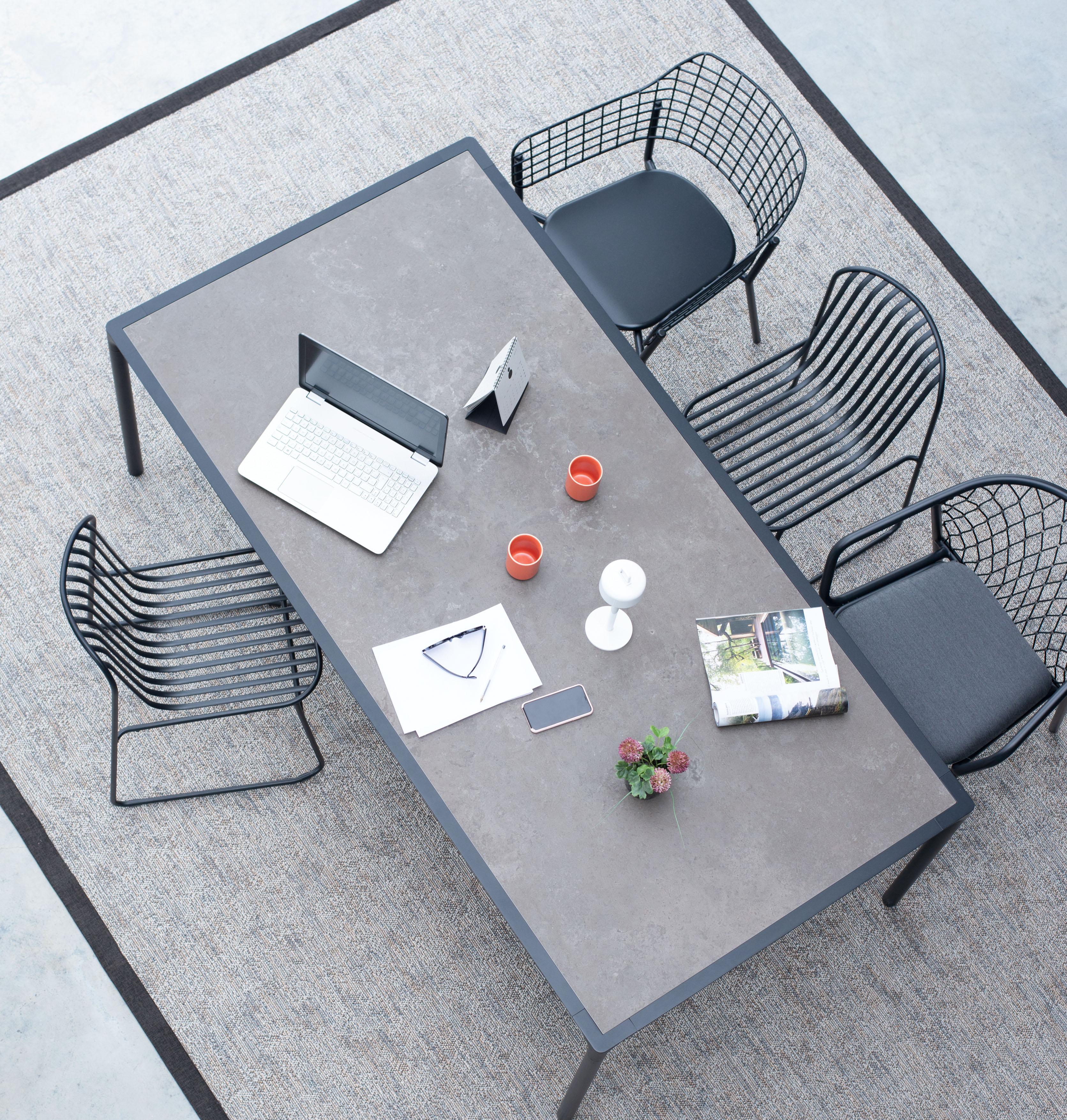 Attractive shapes and large dimensions characterize the Terramare sofa collection by Studio Chiaramonte/ Marin, designed to create cosy and personal settings both indoors and out. A complete range of furniture for dining and living areas. The main