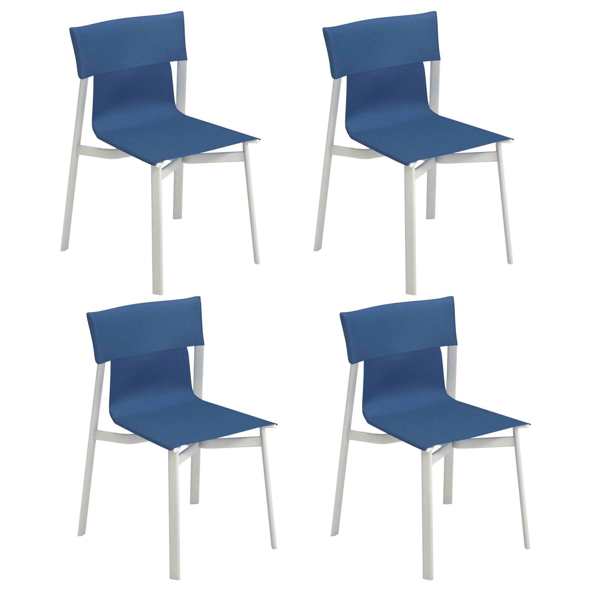 Aluminium and Emu-Tex EMU Breeze Chair, Set of 4 Items For Sale