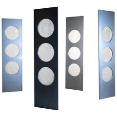 Aluminium Facade Elements, Back Illuminated France circa 1960, Style Jean Prouvé
